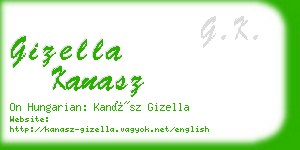 gizella kanasz business card